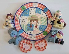 Raggedy Anne  Andy Popular Imports 1997 Ceramic Tea Set Collectors 8pc Set