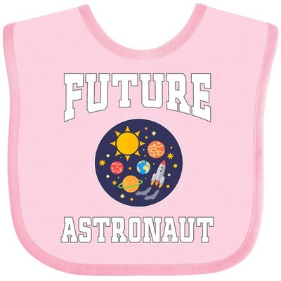 Inktastic Future Astronaut Outerspace Rocket Baby Bib Career Explorer Childs Job