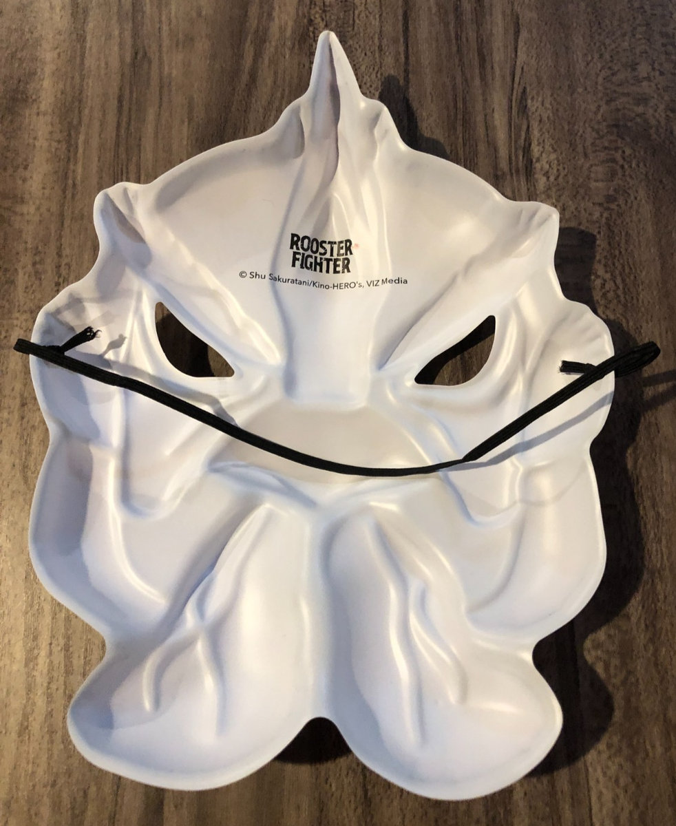 ROOSTER FIGHTER Plastic MASK VIZ Media 2025 NYCC EXCLUSIVE NEW