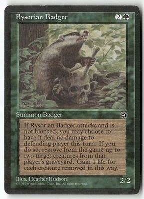 MTG Rysorian Badger Homelands LP Magic The Gathering