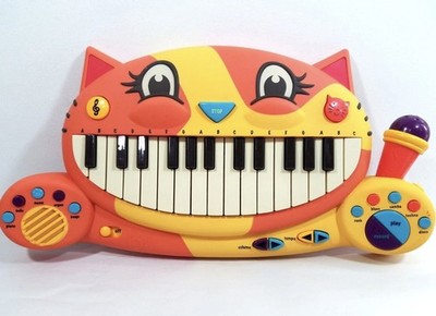 B. Toys Meowsic Cat Keyboard Piano w/ Microphone Interactive Musical Toy WORKS