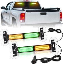 40led Emergency Strobe Traffic Advisor Light Bar With Suction Cups Amber Green 40led Emergency Strobe Traffic Advisor Light Bar With Suction Cups Amber Green