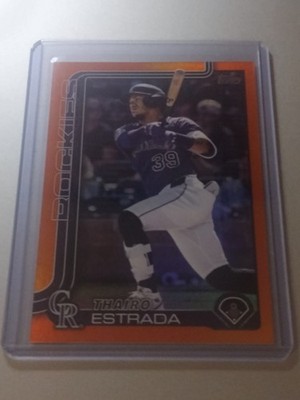 2025 Topps Update Thairo Estrada Orange Foil /25 #US339