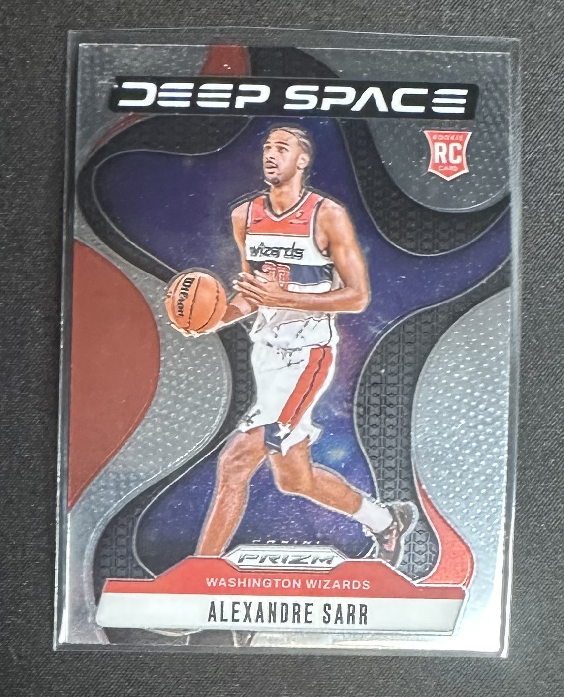 2024-25 Prizm Alexandre Sarr Deep Space RC  Rookie #9 Wizards