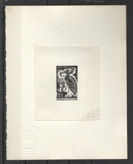 IVORY COAST 1965 DIE PROOF BIRD 56900
