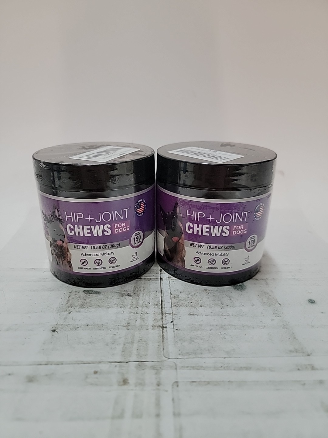 2x Glucosamine for Dogs Hip and Joint Supplement 150ct Exp 1