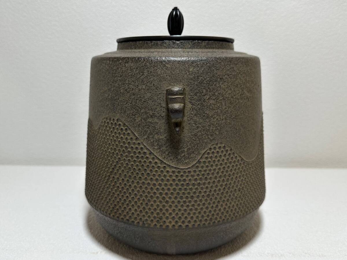 Masamitsu Kikuchi Cast Iron Tea Kettle Chagama Japanese Antique