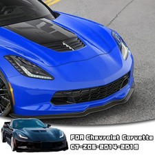 Front Bumper Lip Splitter Spoiler Carbon Fiber For 14 -2019 Corvette C7 Stage 2