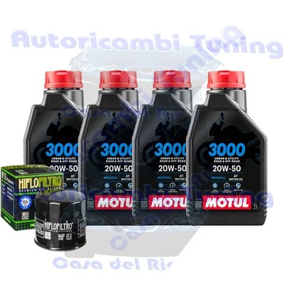 Set Service Öl Motul 3000 20W50 Für Ducati 1260 Multistrada Grand Tour � 2020
