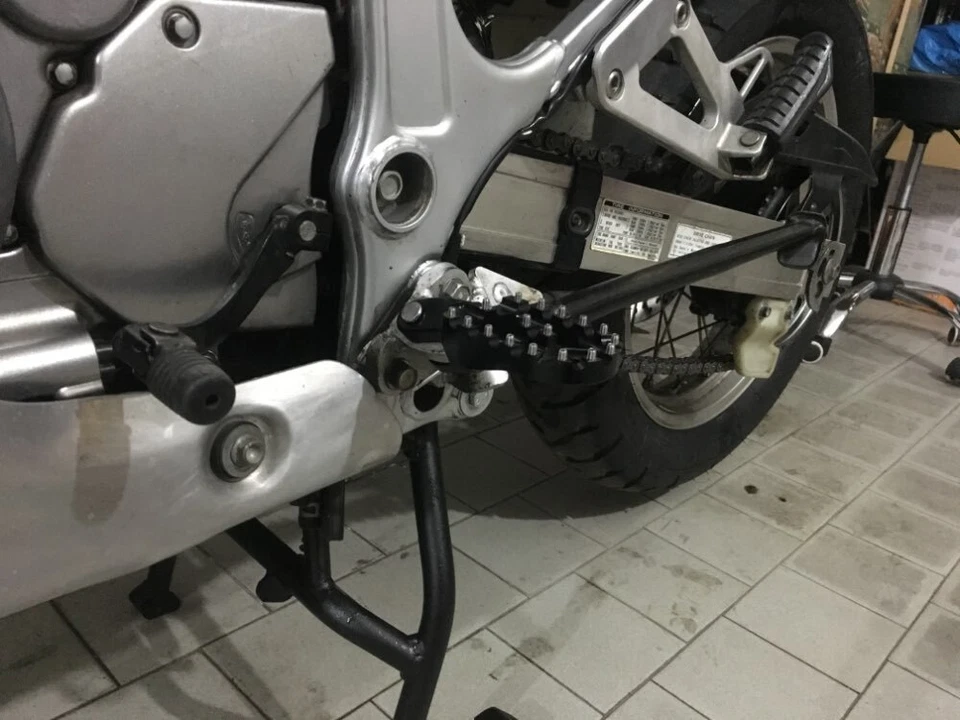 estriberas Billet estriberas para Honda CRF1000L Africa Twin 2016 2017 XR650R XR650L Foto 2 de 4