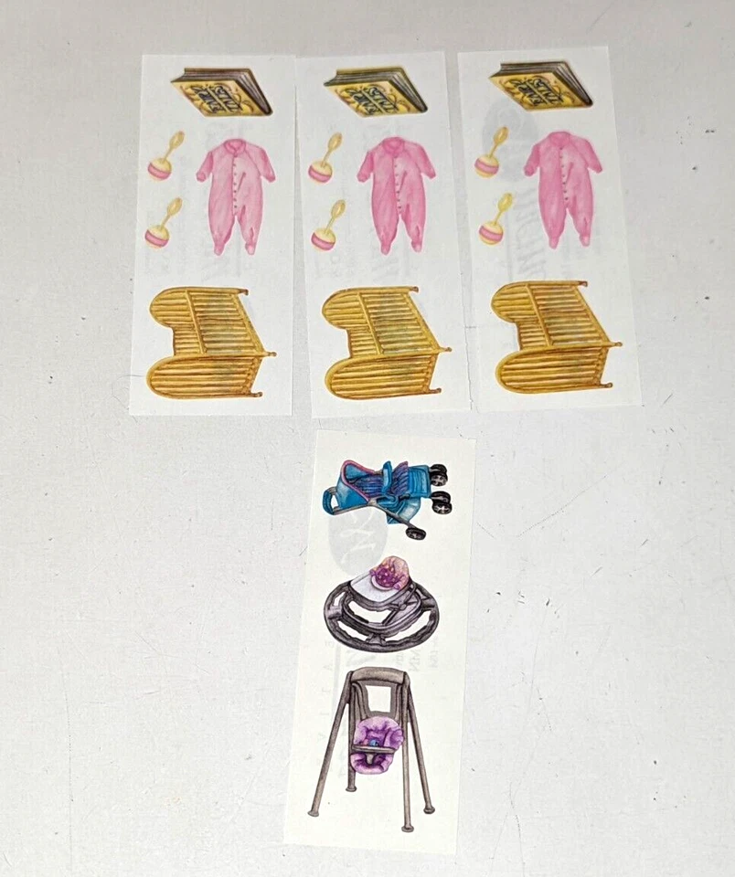 Creative Memories Baby девочек первых лет розовый альбом наклейки 85 лот DW22 - Изображение 4 из 4