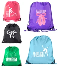 Custom Dance Bags Ballet Drawstring Backpacks Personalized Dance Bags for Girls