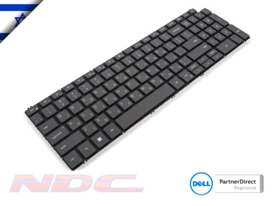 NEU Dell Inspiron/Latitude/Vostro HEBRÄISCH hintergrundbeleuchtete Laptop-Tastatur GRAU-00N5KY