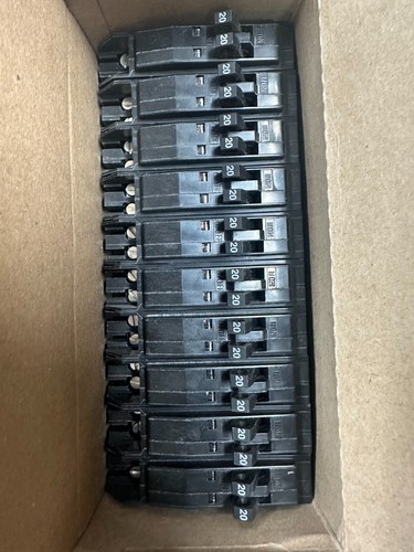 (10 STCK.) QO2020/QO20C 20A Doppelbrecher kein Haken quadratisch D Tandembrecher NEU