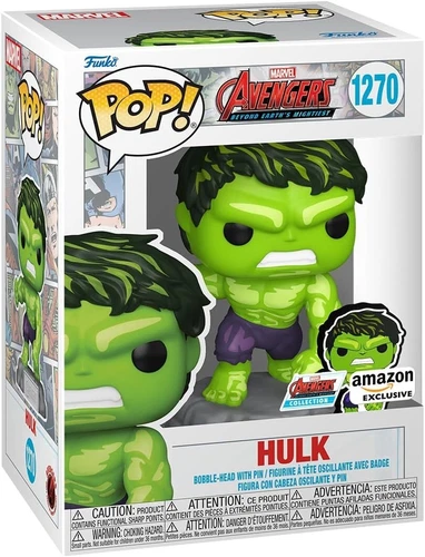 Funko Pop! & Pin: The Avengers: Hulk with Pin, Amazon Exclusive #1270 #70127
