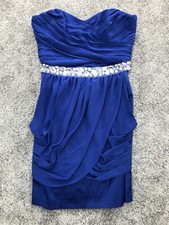 Blue Embellished Shift Dress - Bridesmaid, Evening Prom Gown - Jane Norman - 10