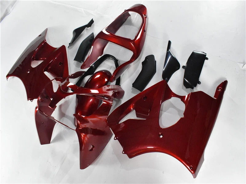 Carenado rojo inyección NT apto para Kawasaki 2000-2002 ZX6R y ZZR600 2005-2008 c049 Foto 3 de 4