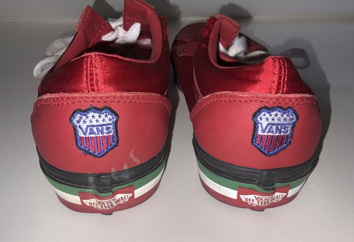 Vans Old Skool (TKO) Unisex Shoes Men Size Women Racing Red/Black  Italy