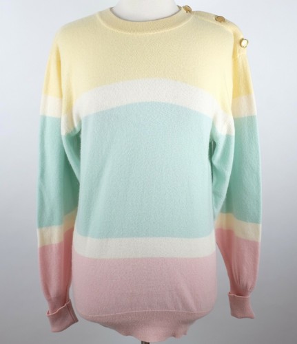 Vintage 80s Chanel sz M cashmere 