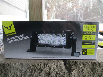Bully Brand 7.5'' Dual Row LED Light Bar PLV-1003 6000K 36W 10-30v 2340 lumen