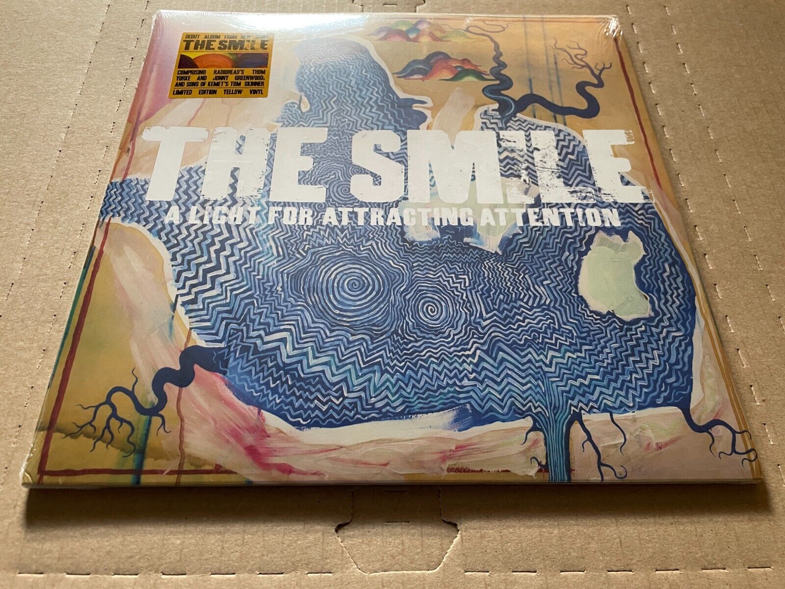 NEW SEALED The Smile - A Light for Attracting Attention YELLOW Vinyl 2xLP