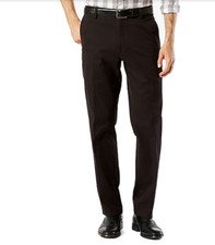 Sz 32x30 Men's Dockers Trouser Straight Fit D2 Easy Khaki Stretch Black NEW NWT