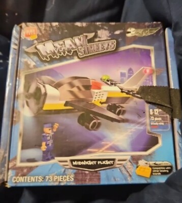 Airplane Midnight Flight Building Block Set 73 piece ages 6-12  Block Tech New