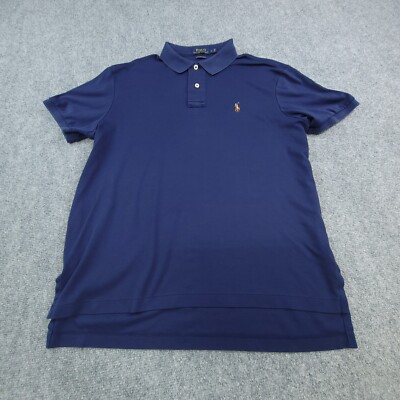 Polo Ralph Lauren shirt mens large blue Pima soft touch Cotton | eBay