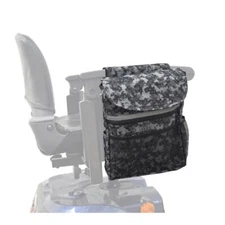 Saddle Bag for Mobility Scooter, Wheelchair, and Power Chair (Large, Gray Camo)