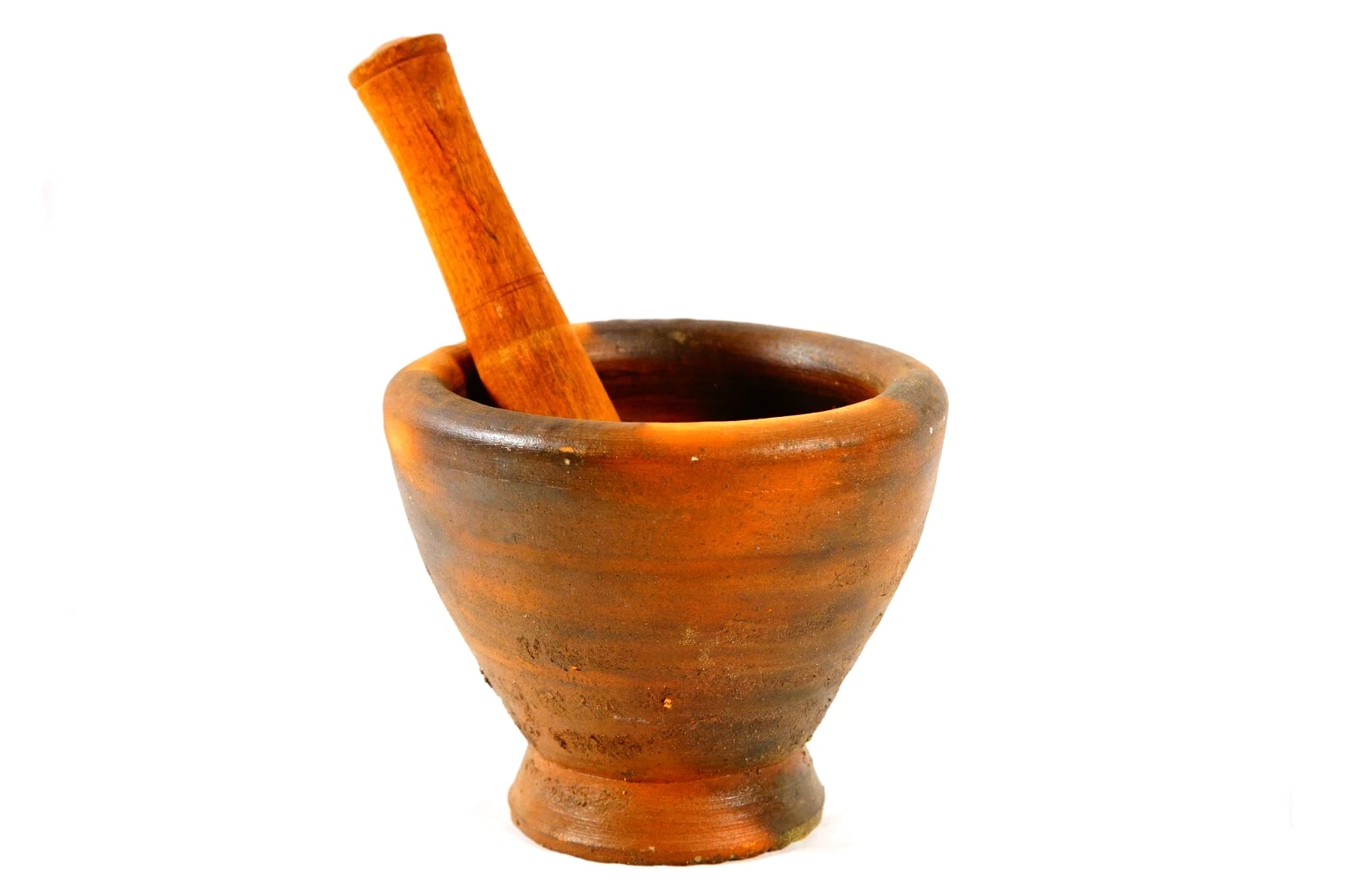 Vintage Mortar & Pestle Large Clay Mortar & Wood Pestle Herbs Grinding 7"
Opens in a new window or t