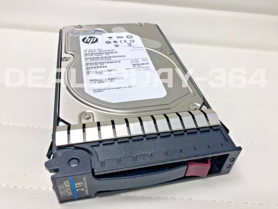 HP 507632-B21 508040-001 397377-025 507631-003 2TB 7.2K SATA 3.5" Hard Drive - Image 2 of 4