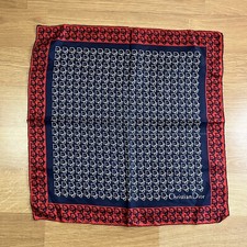 Vintage Christian Dior Silk Square Scarf Bandana Trotter Monogram Logo 18x18