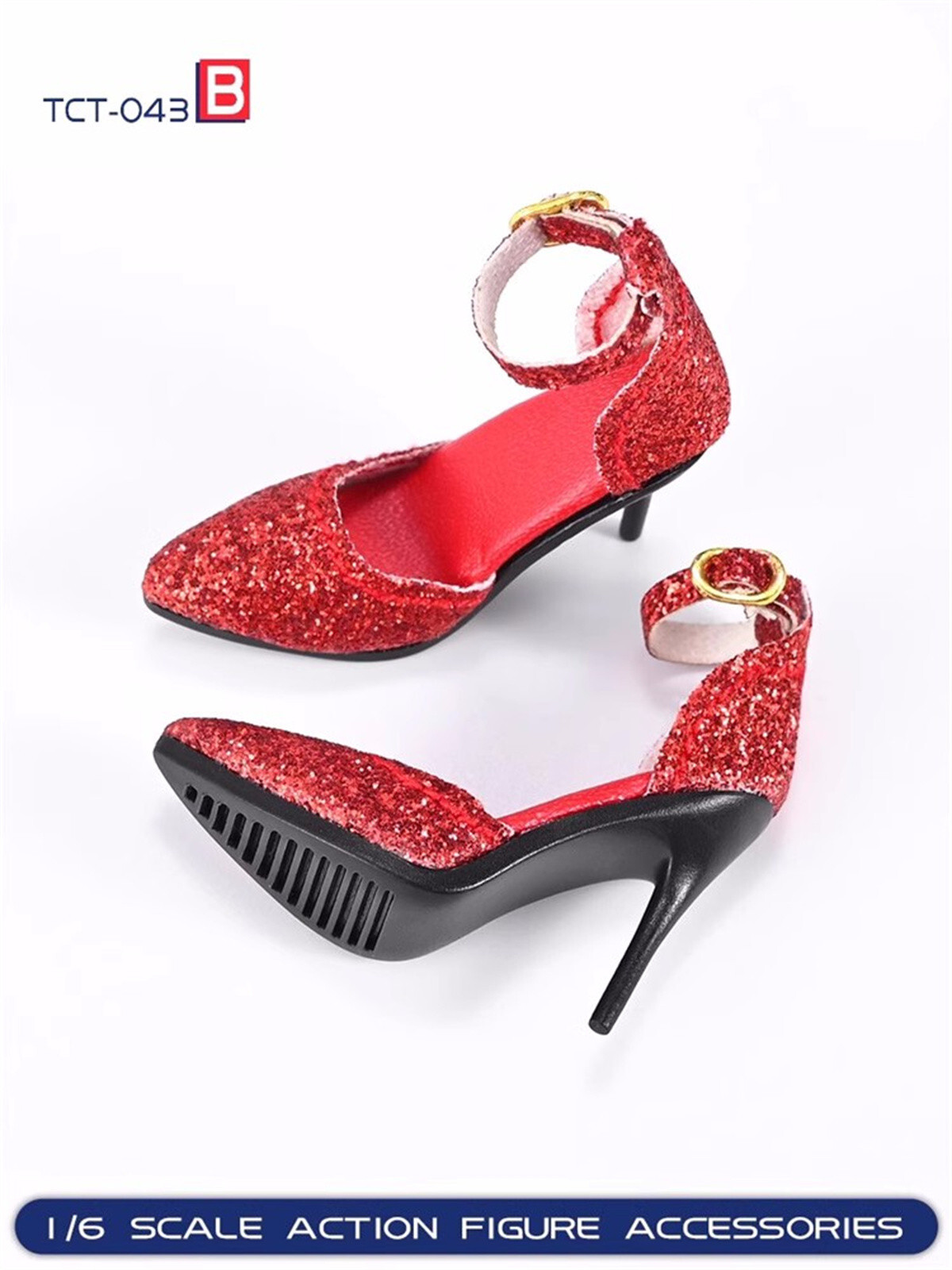 LOTTO Toyscentre TCT 043B1 6 sandali rossi tacco alto scarpe modello F 12'' figura femminile