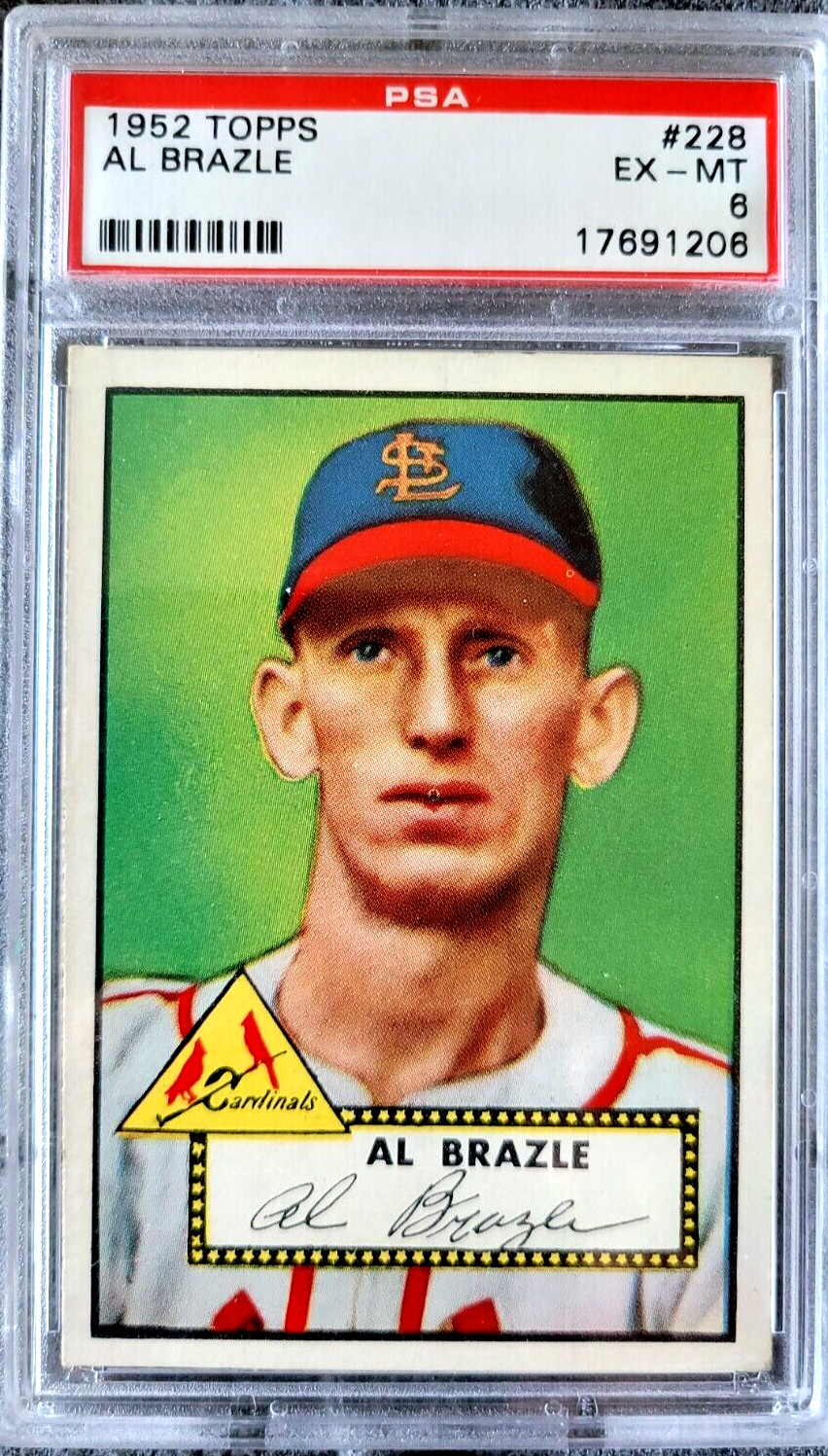 1952 Topps Al Brazle #228 PSA 6 ExMt St Louis Cardinals