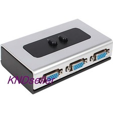 2Port Monitor Switch High Quality Manual Selector Box RGB Splitter VGA 2:1 QWXGA