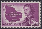 1960 NORFOLK ISLAND 2/8 LOCAL GOVERNMENT - FINE USED (A25600)