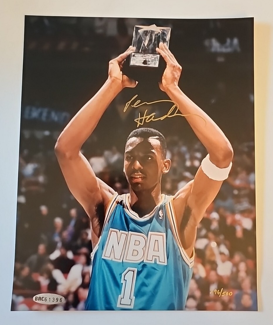 Anfernee Penny Hardaway Signed Autograph 8x10 Rookie All-Star 