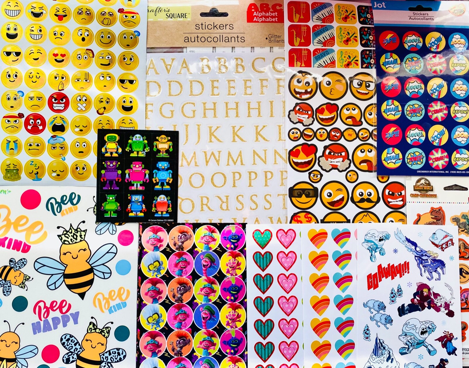 345+ Piece Sticker Set for Planners Scrapbooks Collage Crafting  