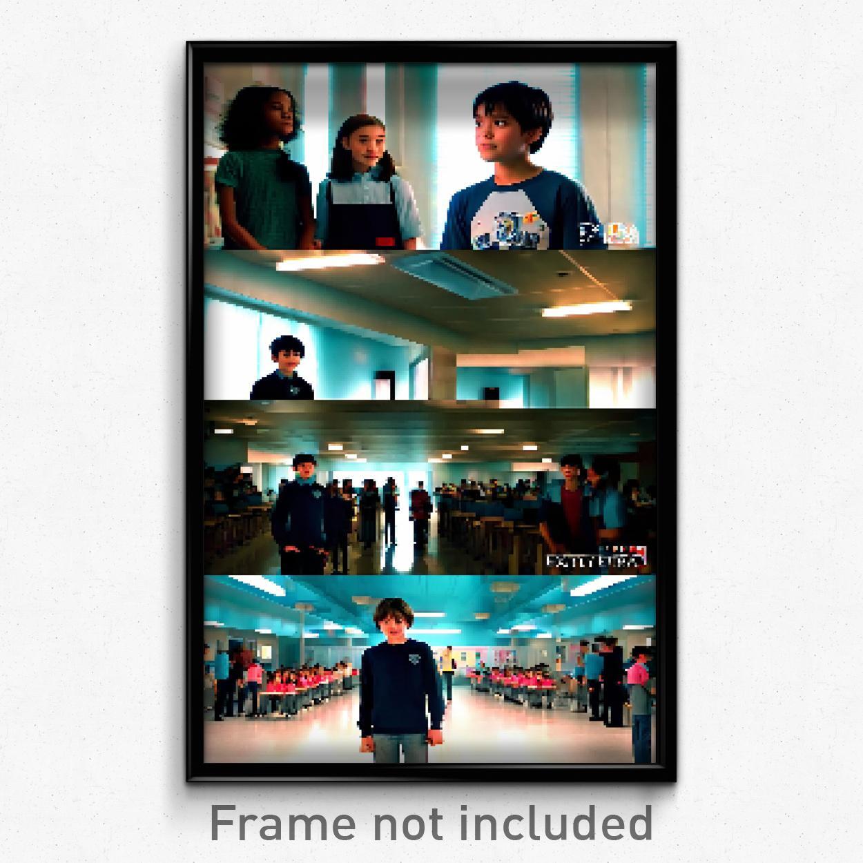 Pixel Art Poster - Extra Large Middle School (8 Bit Video Game Print)