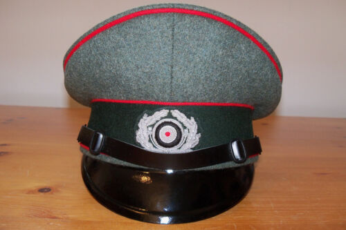 Army crew artillery umbrella hat by MICHAEL JANKE - WWK 2 Wehrmacht - new - Picture 1 of 9