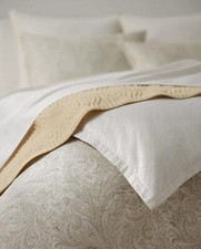 RALPH LAUREN Marah Paisley Reversible 3-Pc. Duvet Cover Set King Cream 470