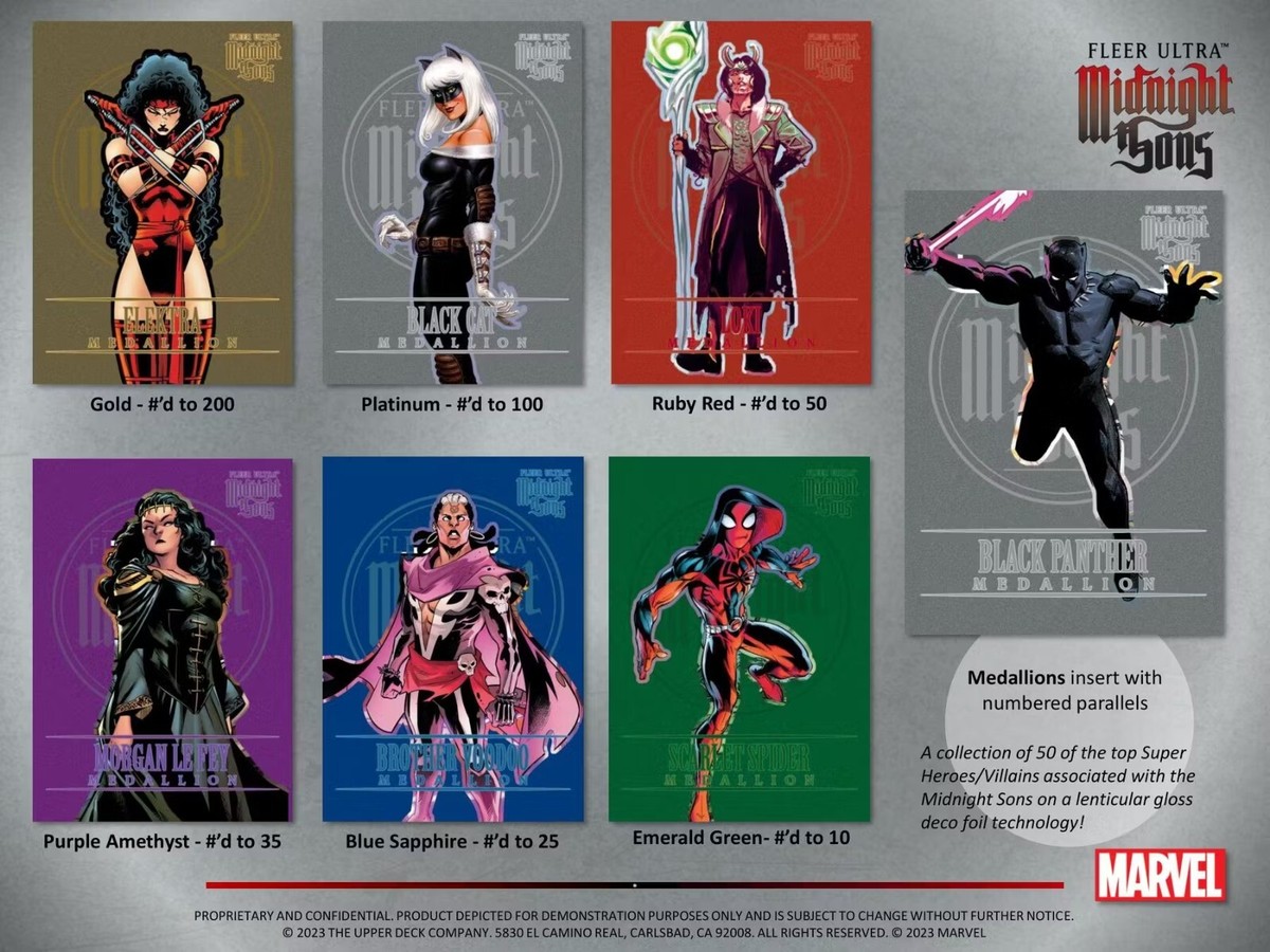 Marvel Fleer Ultra Midnight Sons Trading Cards Hobby Box (Upper
