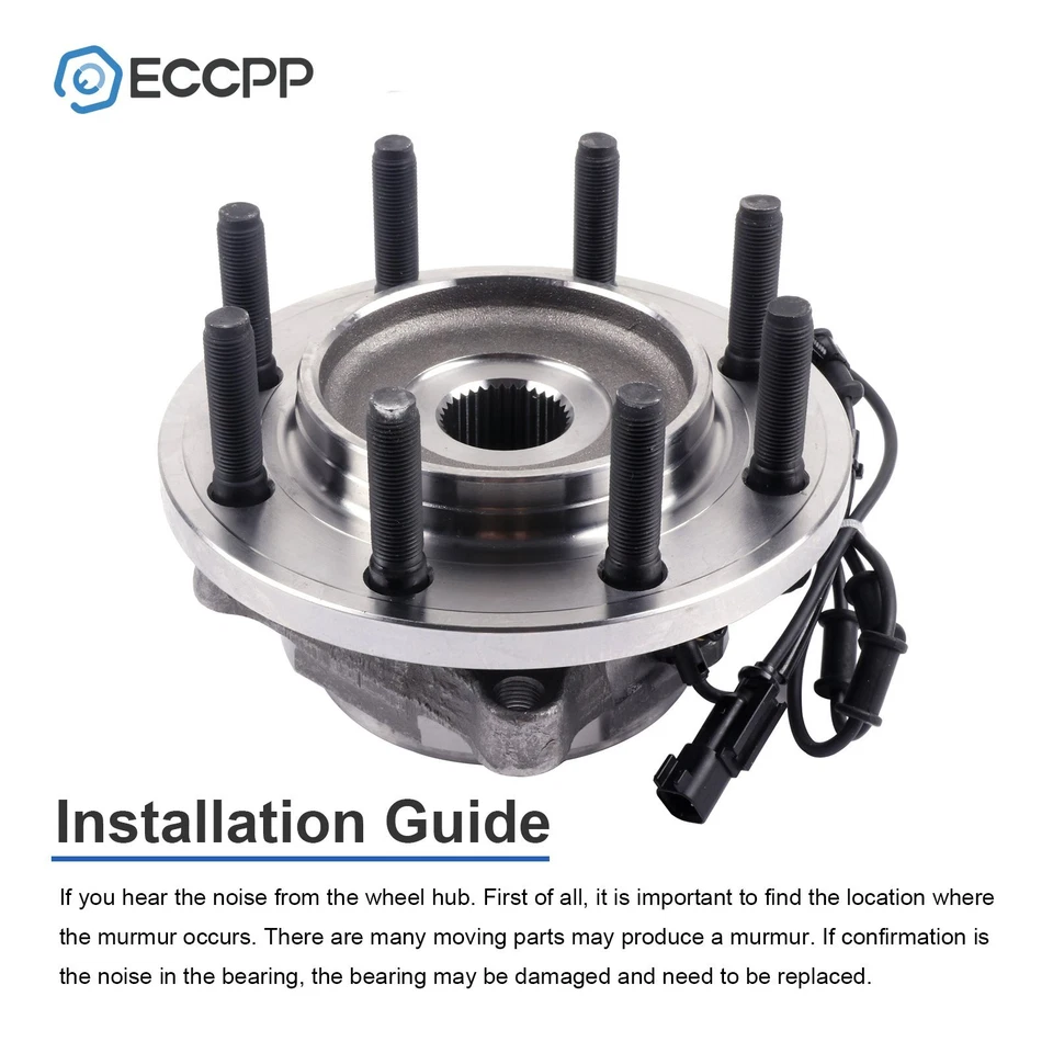 2Pc Wheel Hub Bearings Assembly Front 4WD For Dodge Ram 2500 3500 2009 2010 2011 - Image 4 of 4