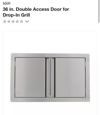 NXR 36 in. Double Access Door for Drop-In Grill