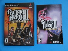 NO GAME- PLAYSTATION 2 GUITAR HERO III LEGENDS - CASE MANUAL ONLY -NO GAME