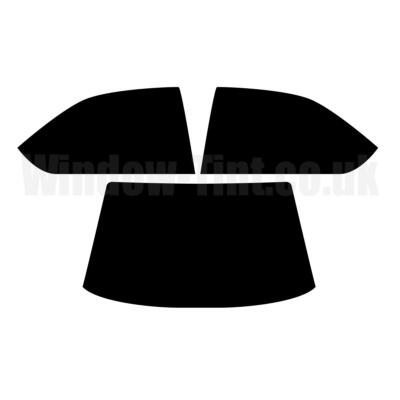 Pre Cut Window Tint for Chrysler Neon 4-door Berlina 1994-99 5% Limo Black Rear