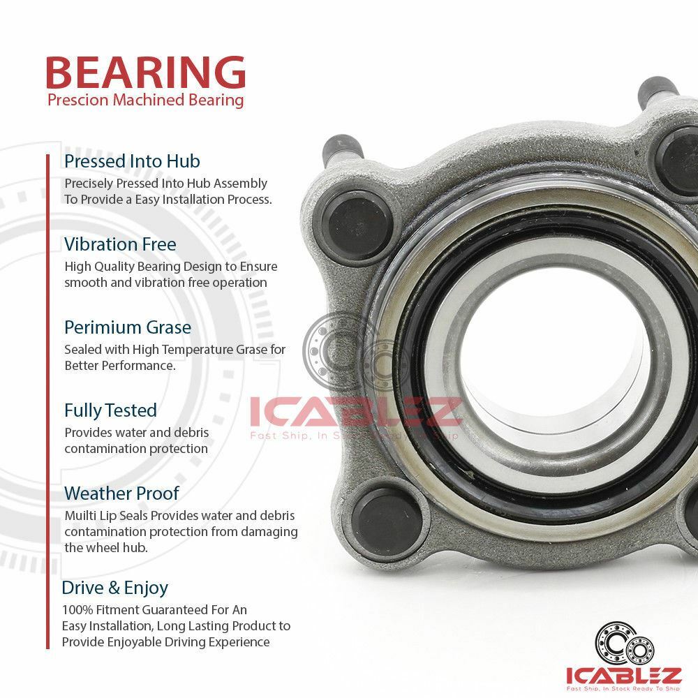 [FRONT(Qty.2)] Wheel Bearing Replacement For 1991-2005 Acura NSX Coupe RWD-Model