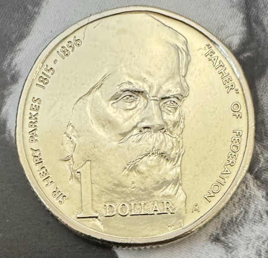 1996 $1 One Dollar Sir Henry Parkes Mintmark 