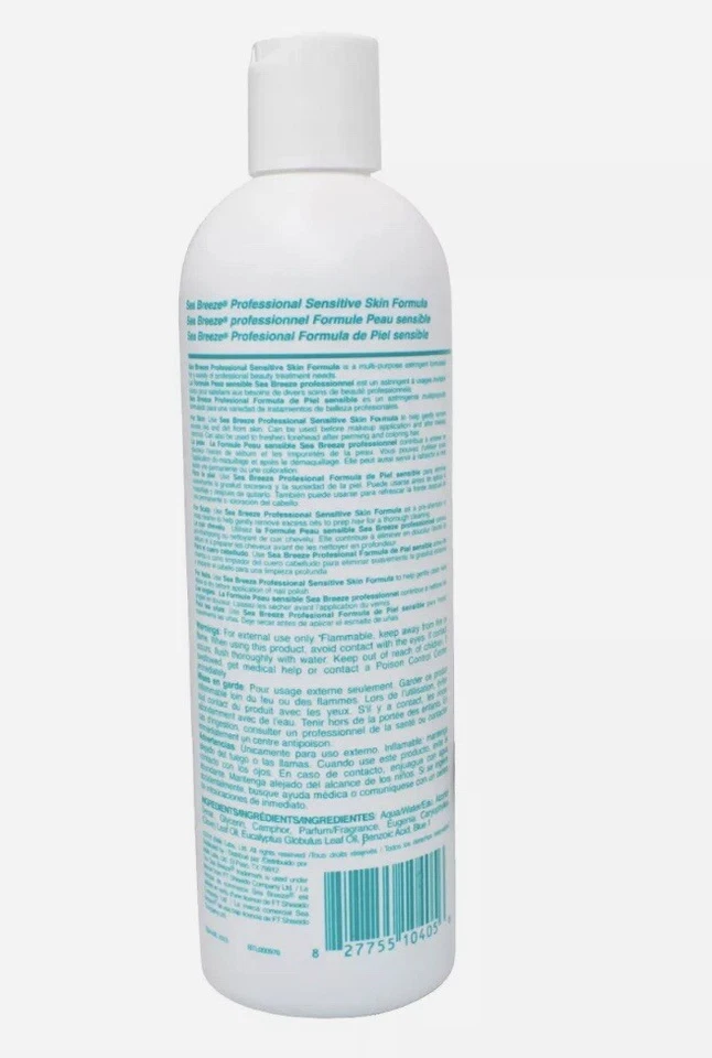 Sea Breeze Barber Astringent Skin, Scalp & Nails SENSITIVE SKIN 12 oz |Set of 2 - Image 3 of 4