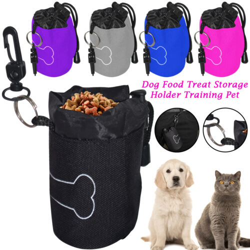 Pet Dog Puppy Cat Pouch Snack Bag Obedience Training Food Treat Travel Carrier - Picture 1 of 11